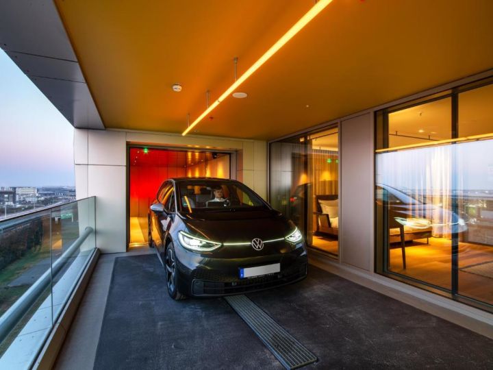 Attention car lovers this hotel lifts your car onto your balcony!